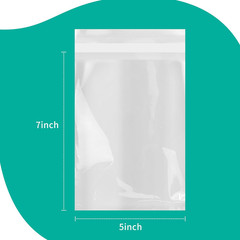 – 100 Count – 5″ X 7″ Cellophane Bags Self Sealing – Resealable Clear Poly Cello