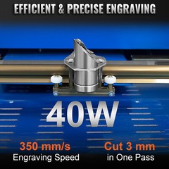 8X12″ 40W CO2 Laser Engraver Engraving Cutter Cutting Machine Durable Fast Speed