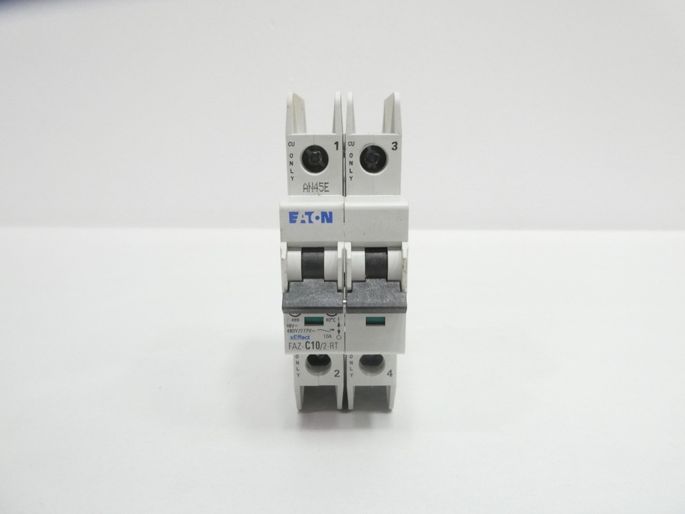 Moeller FAZ-C10/2-RT Miniature Circuit Breaker 10a Amp 277v-ac 480v-ac 2p