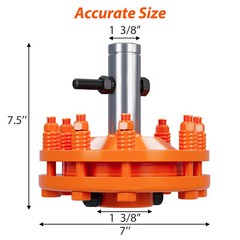 PTO 1 3/8″ Slip Clutch 6 Spline/Smooth Round Ends Carburized Steel 900 nm Torque