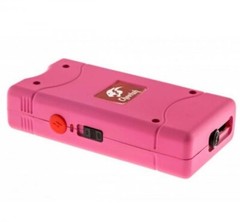 Mini Rechargeable Stun Gun 10MV w/ LED Light High Power PINK Self Defense Tool