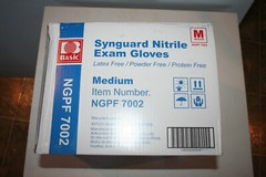 Synguard Nitrile Exam Gloves, Blue, Medium, Case of 1000