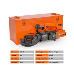 Electric Hydraulic Rebar Bender, 1500W 120V Portable Rebar Bender, Bending up…