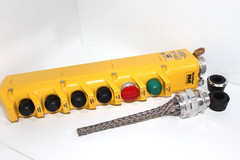 ⭐NEW⭐P&H HARNISCHFEGER 596 6-PUSHBUTTON PENDANT CONTROL STATION⭐With Cord Grip⭐