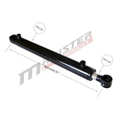 Hydraulic Cylinder Welded Double Acting 2″ Bore 22″ Stroke Tang 2×22 WTG NEW