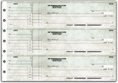 Manual Business Checks with Side Stub Logo Included 13 Styles/Colors- 250 Checks