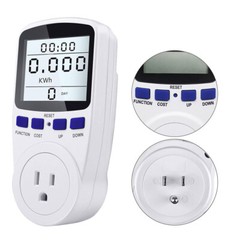 Electricity Usage Monitor Plug Power Watt Voltage Amps Meter Energy Saving 8Mode