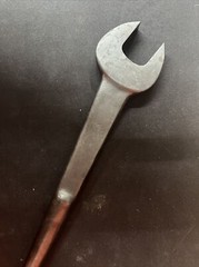 Vtg WILLIAMS 207 1-1/16″ 5/8″ USS Bolt Rat Tail Spud Wrench Iron Workers Tool