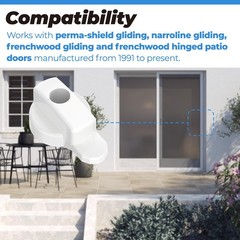 Replacement Andersen Screen Door Latch Compatible with White