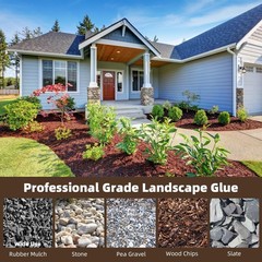Mulch Hold, Gravel Binder 1Gallon Lasts Up to 2 Years, Rock Glue for Landscap…