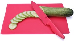 Ozeri Elite Chef 17-Piece Stainless Steel Knife & Cutting Mat Set, in Color