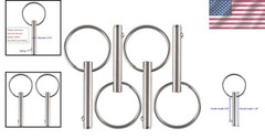 4 Pack Quick Release Pin 3/16″ in 316 Stainless Steel for Marine Durability