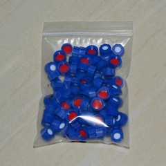 50000Pcs 2ml Vial Caps 9mm Screw Top White Silicone/Red PTFE Septa 9-425 HPLC GC