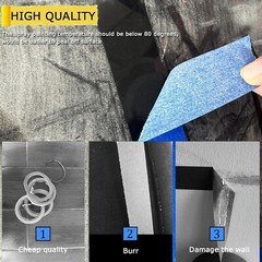 4 Rolls Blue Painters Tape Crepe Paper 0.94in Easy Removal Multi-Purpose Use