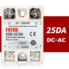 2-10PCS SSR-25DA Solid State Relay Module 25A DC 3V-32V to AC 24V-380V USA