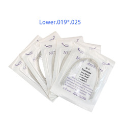 Dental Ortho Heat Thermal Activated Niti Rectangular Arch Wire Ovoid Form