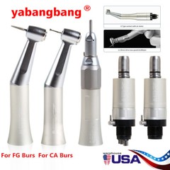Dental 1:1 Slow Low Speed Handpiece Straight Contra Angle Air Motor /Kit 2H 4H