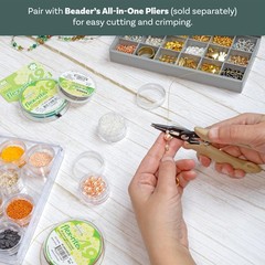 Flex-Rite Beading Wire – 7-Strand Nylon-Coated Stainless-Steel Wire, 0.018″ (…
