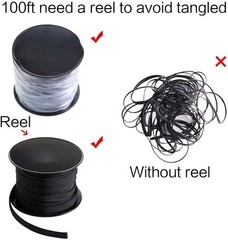 50FT Cord Protector Wire Loom Cable Sleeve Split Tubing Self Wrap Management LOT