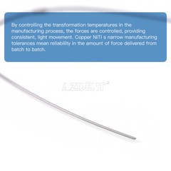 Dental Orthodontic Super Elastic Cu-NiTi Arch Wire With Stops Round/Rectangular
