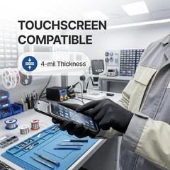 Vinyl Synthetic Exam Gloves, 4 Mil, Latex Free Disposable Gloves for Medical,…