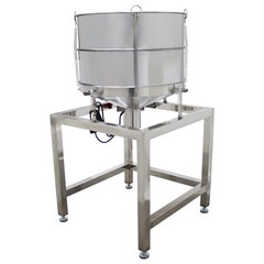 Electric Circular Vibrating Screen Sieve with 30+60 Mesh Screens Double Layers