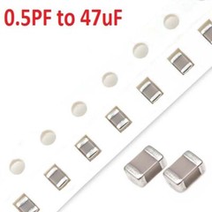 100PCS 6.3V 10V 16V 25V 35V50V 100V 1KV 0805 SMD Capacitors Range 0.5PF to 47uF