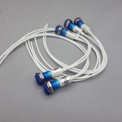 10Pcs 120V AC 10mm Blue Panel Mounting LED Indication Signal Pilot Lights USKY3