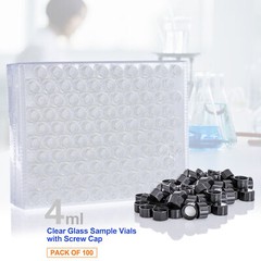 1000Pack 2ml Autosampler Vials+4/10ml Clear Glass Vials+Amber Dropper Bottles US