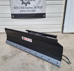 Skid Steer JCT 84 inch Push Dozer Snow Plow Blade Hydraulic Attachment