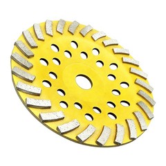 180mm Diamond Grinding Wheel Gold Helical Tooth Concrete Polishing Disc tool