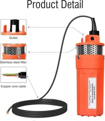 ECO-WORTHY 12V DC Submersible Well Water 12v 96w Pump, Pump