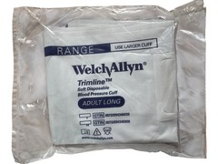 18 Welch Allyn Trimline Adult Long Disposable Blood Pressure Cuffs – 901044
