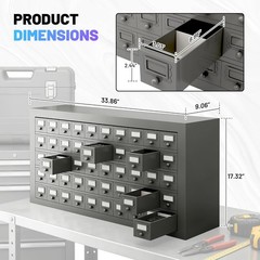 50 Drawers Metal Storage Drawer Cabinet Hardware Organization Storage Box