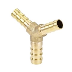 uxcell Reducing Barb Hose Fitting Y Shape Pipe Connector Brass 3/8″ x 1/4″ x