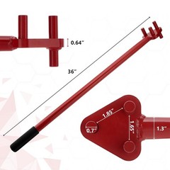 Manual Rebar Bender Rod Bending Tool Hand Operated for 5/8 inch Rebar Flat Steel