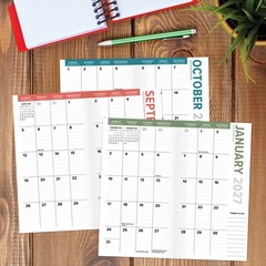 Graphite Grid 2-Year 2027-28 3.5″ x 6.5″ Monthly Pocket Planner