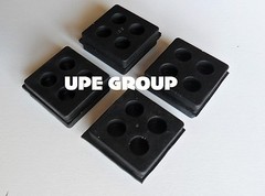 4 pack of anti vibration pads isolation pad dampener ALL RUBBER 2″x2″x3/4″
