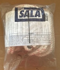 Dbi-Sala Rope Lifeline With Stainless Snap Hooks, 3600 Lb Cap 50 Ft 7100204290