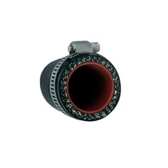 1 Inch (25mm) ID Black High Temperature 4-ply Reinforced Silicone Hose Cap Wi…