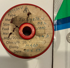 .002” ( .05mm ) TUNGSTEN WIRE X 10 Feet long