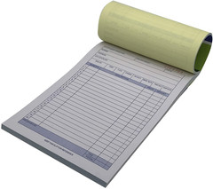 5 Pack Large Sales Order Book Receipt Invoice Duplicate Carbonless 50 Sets 5.9/1