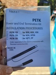 Thermon PETK-2D Power and End Termination Kit for Thermon Heat Tracing Cable