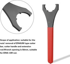 ER40UM Wrench for CNC Milling Machine Center Collet Chuck UM Type Spanner