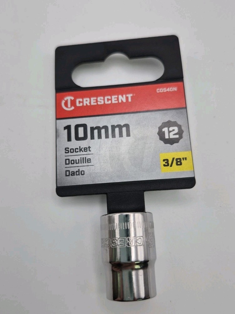 Crescent 3/8″ Drive 10mm, 12 Point Standard Metric Socket – CDS40N