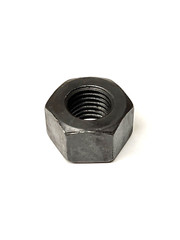 (10) 7/8-9 Grade 2 Heavy Hex Nut Steel Plain Black ASTM A563 7/8″-9 78-9 .875