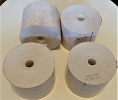 4 Rolls 2 1/4″ x 85′ Thermal Paper Credit Card & Cash Register Tape 1/2″ core