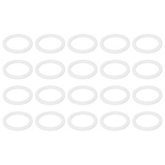 50 Pcs 14x18x1.25mm White O-Ring Sealing Gasket M14 PTFE Flat Washer