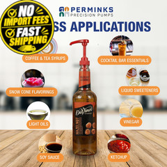 PERMINKS Premium Coffee Syrup Pack of 7, Gold, Black, Pink, White, Red, Blue