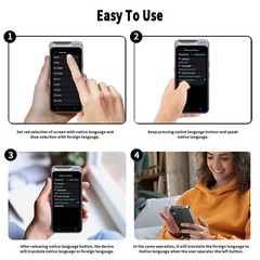 Z6 Language Translator Device, Two-Way offline Voice Interpreter